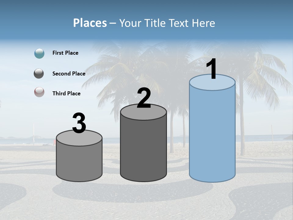 Copacabana Sidewalk - In Front Of The Beach PowerPoint Template