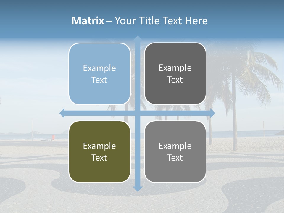 Copacabana Sidewalk - In Front Of The Beach PowerPoint Template