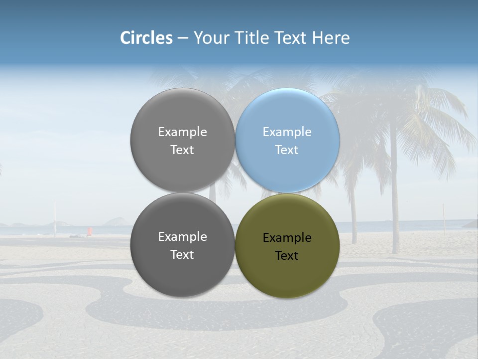 Copacabana Sidewalk - In Front Of The Beach PowerPoint Template