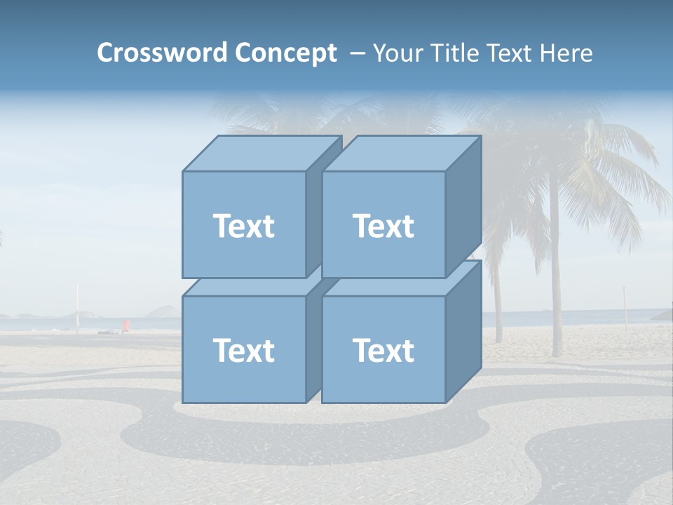 Copacabana Sidewalk - In Front Of The Beach PowerPoint Template