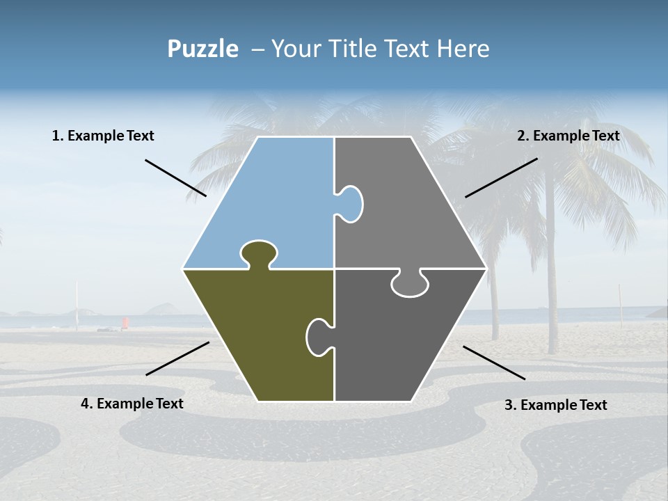 Copacabana Sidewalk - In Front Of The Beach PowerPoint Template