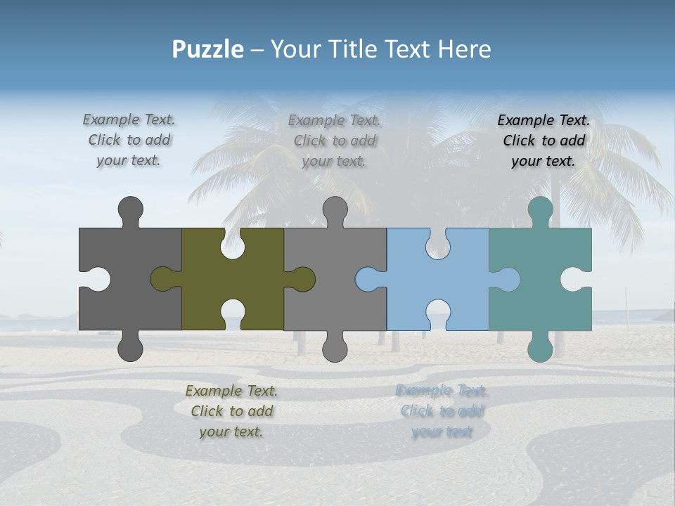 Copacabana Sidewalk - In Front Of The Beach PowerPoint Template