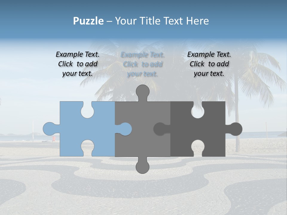 Copacabana Sidewalk - In Front Of The Beach PowerPoint Template