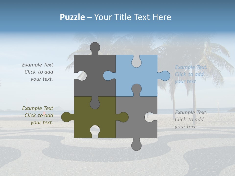 Copacabana Sidewalk - In Front Of The Beach PowerPoint Template