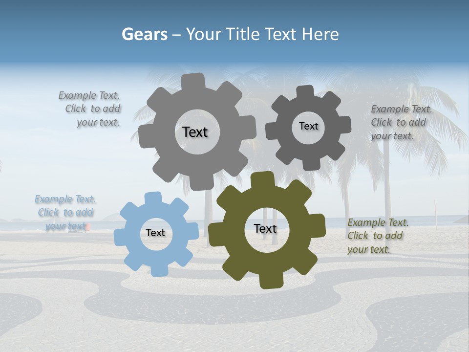 Copacabana Sidewalk - In Front Of The Beach PowerPoint Template