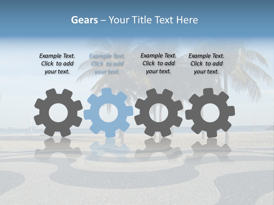 Copacabana Sidewalk - In Front Of The Beach PowerPoint Template