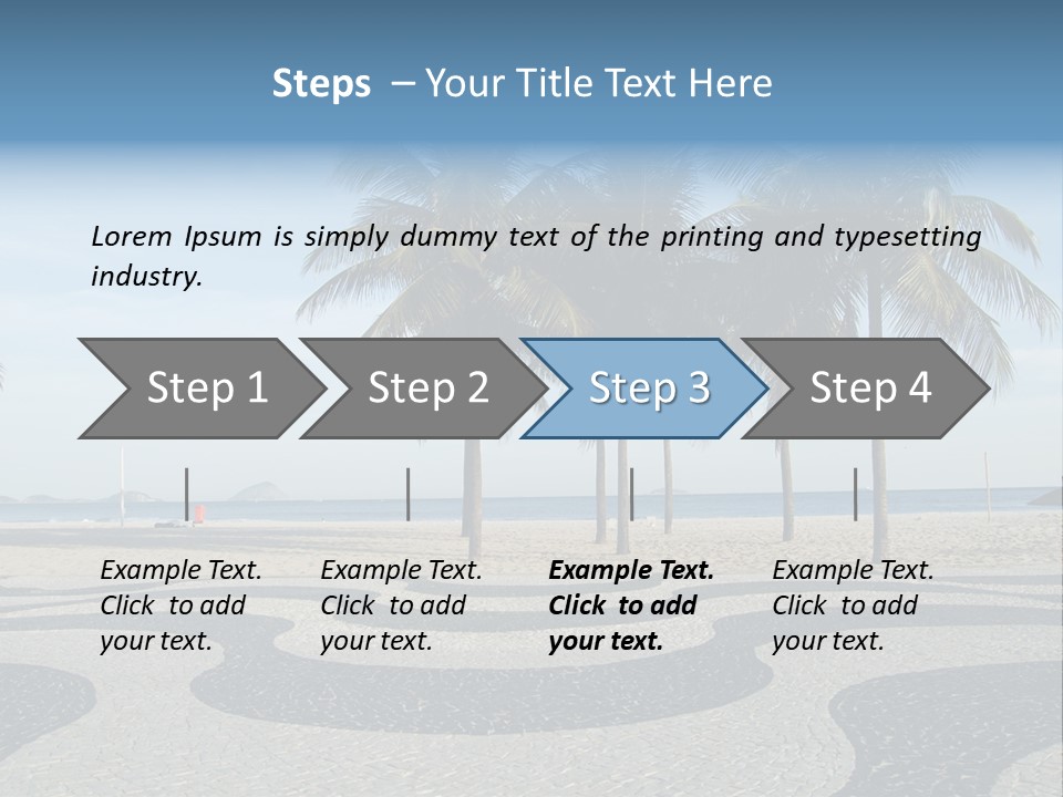 Copacabana Sidewalk - In Front Of The Beach PowerPoint Template