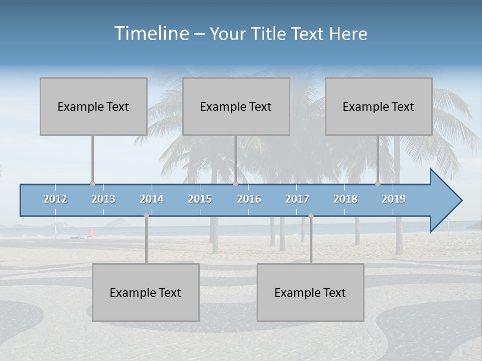 Copacabana Sidewalk - In Front Of The Beach PowerPoint Template