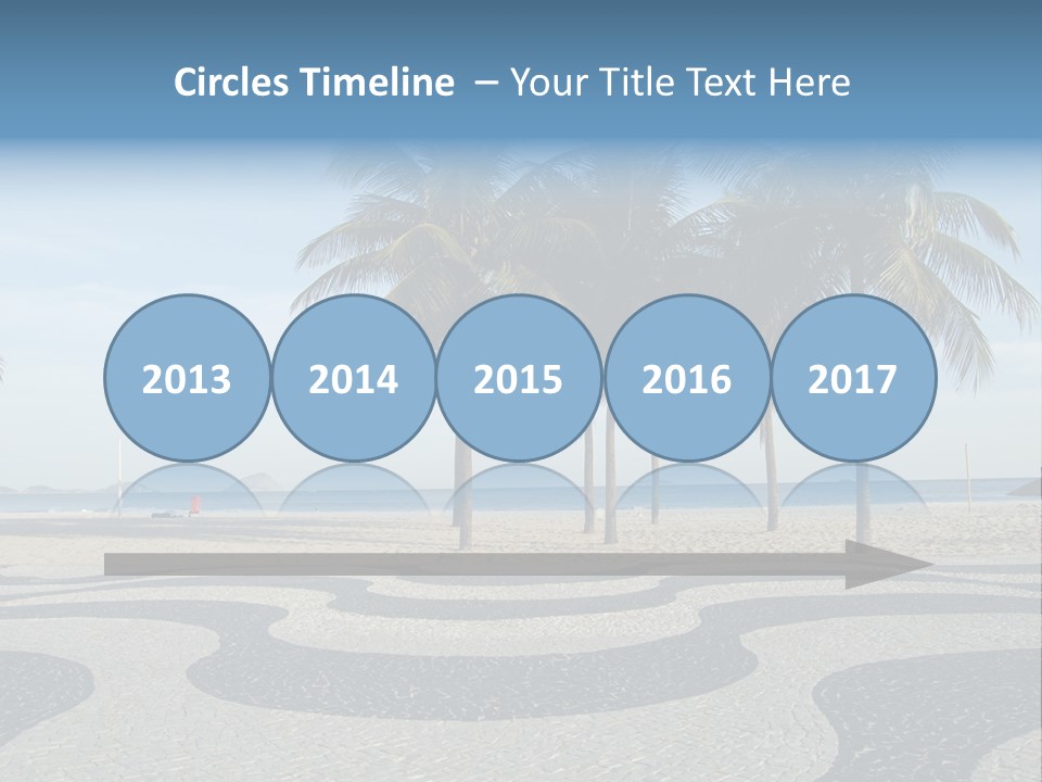 Copacabana Sidewalk - In Front Of The Beach PowerPoint Template