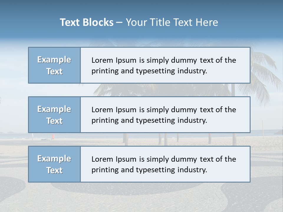 Copacabana Sidewalk - In Front Of The Beach PowerPoint Template