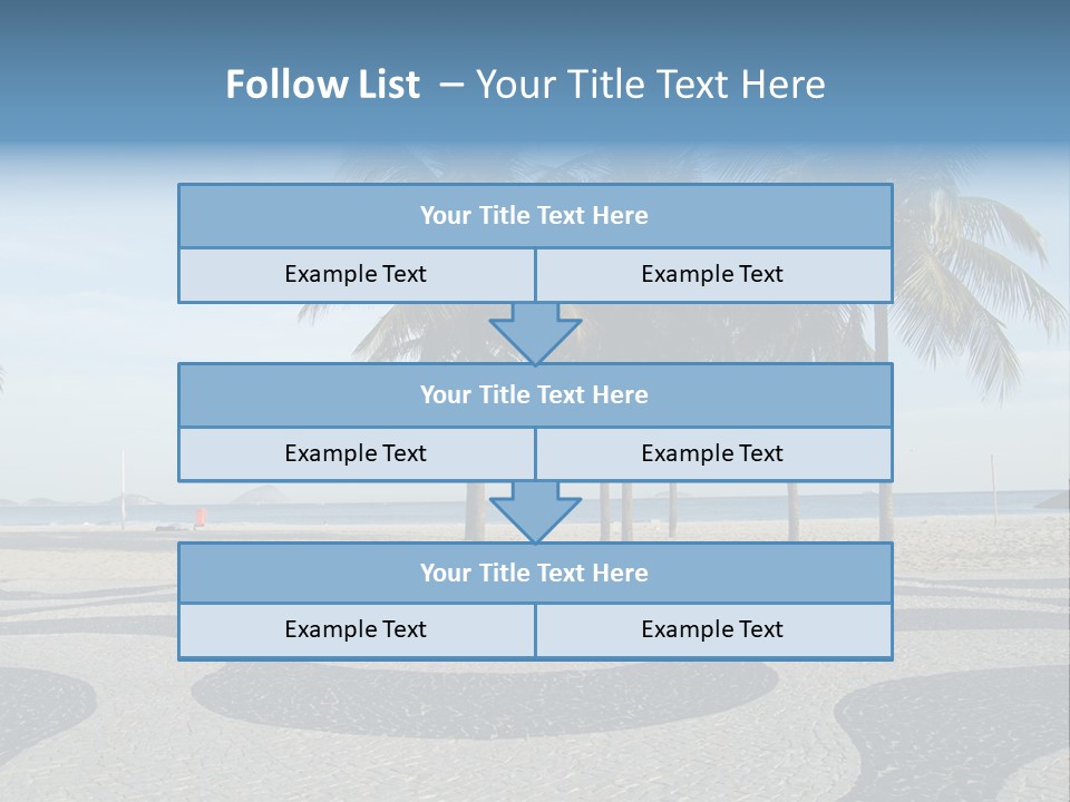 Copacabana Sidewalk - In Front Of The Beach PowerPoint Template