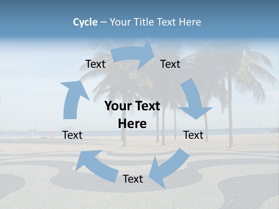 Copacabana Sidewalk - In Front Of The Beach PowerPoint Template