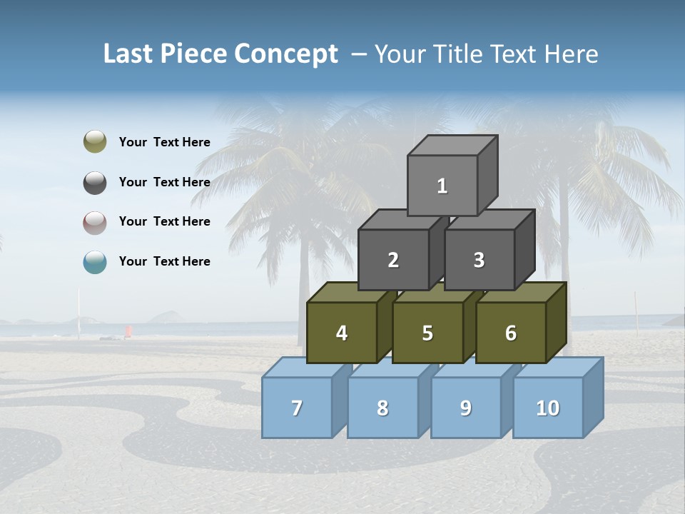 Copacabana Sidewalk - In Front Of The Beach PowerPoint Template