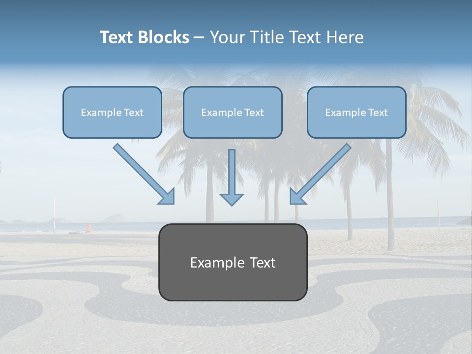 Copacabana Sidewalk - In Front Of The Beach PowerPoint Template