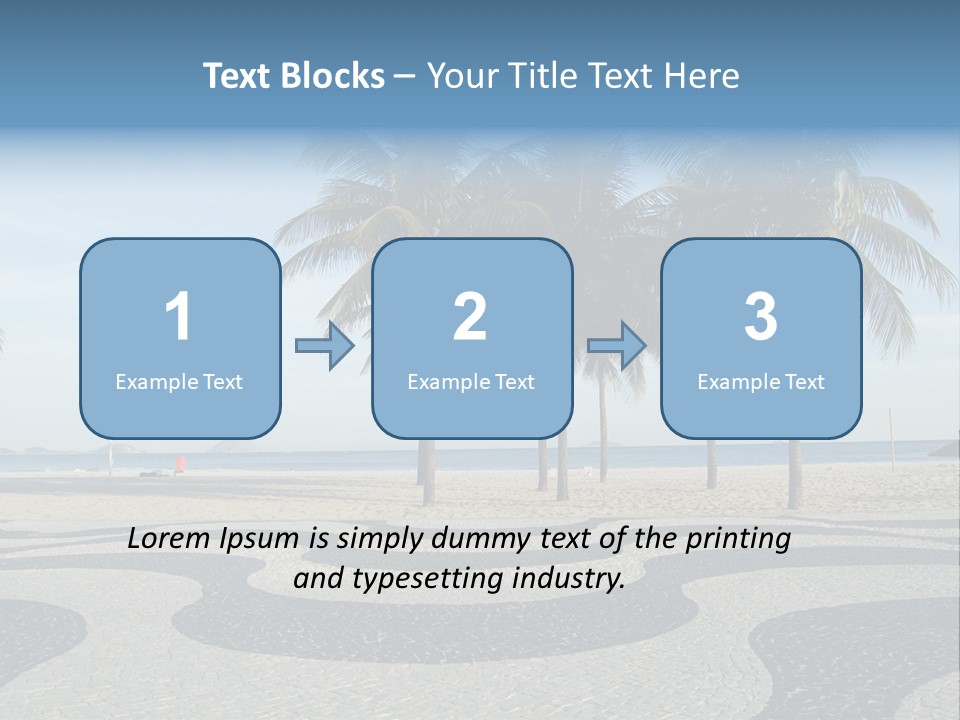 Copacabana Sidewalk - In Front Of The Beach PowerPoint Template