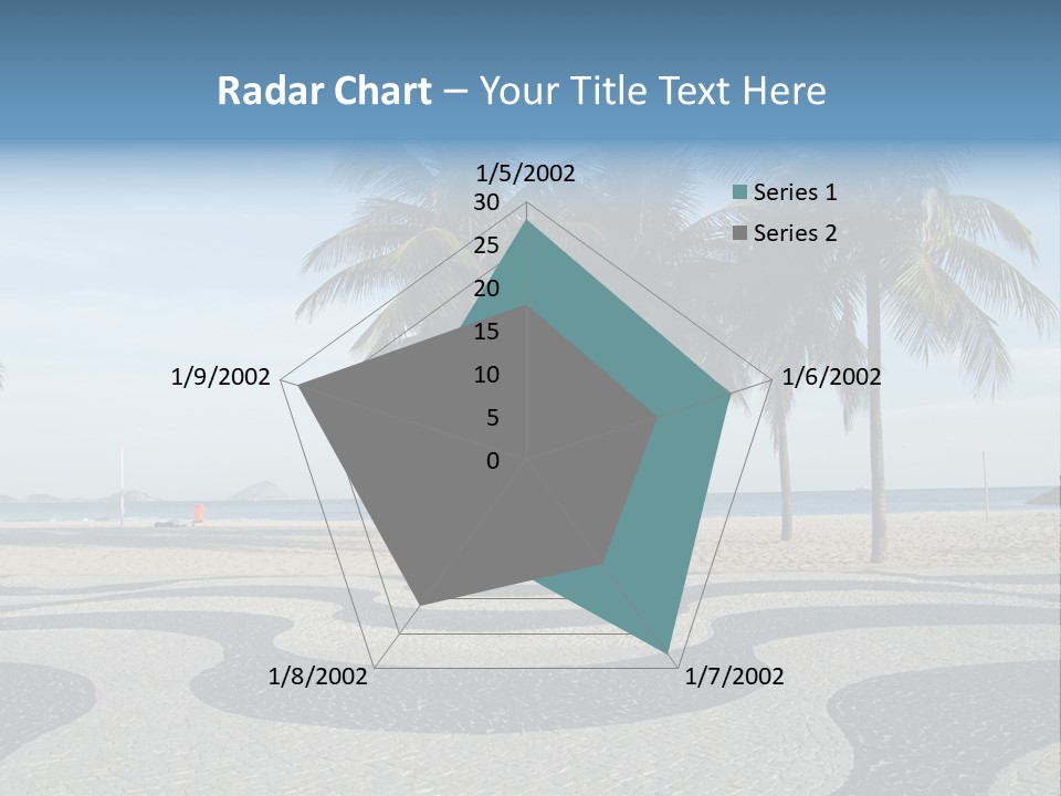 Copacabana Sidewalk - In Front Of The Beach PowerPoint Template