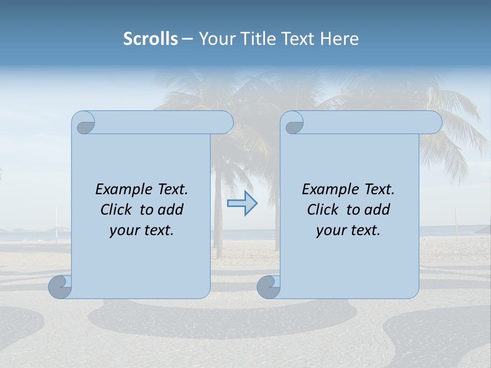 Copacabana Sidewalk - In Front Of The Beach PowerPoint Template