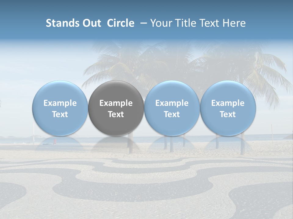 Copacabana Sidewalk - In Front Of The Beach PowerPoint Template