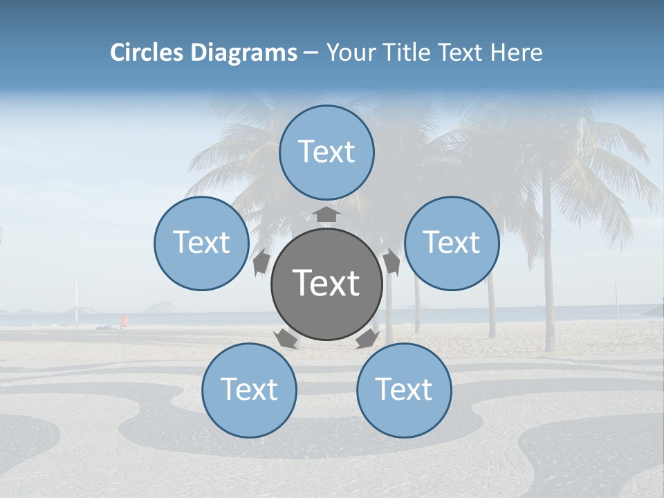 Copacabana Sidewalk - In Front Of The Beach PowerPoint Template