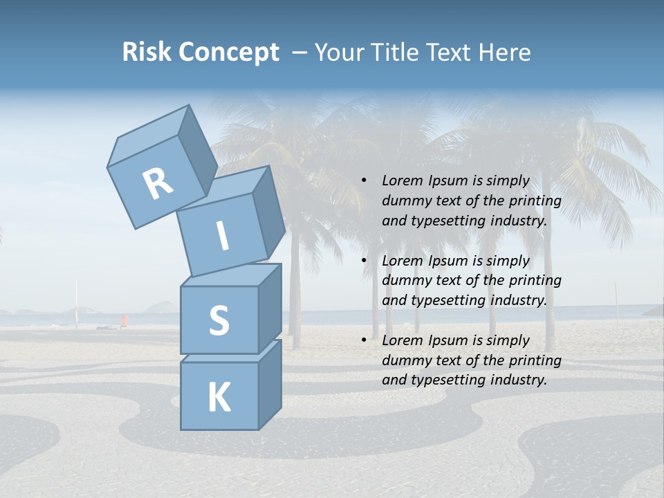 Copacabana Sidewalk - In Front Of The Beach PowerPoint Template