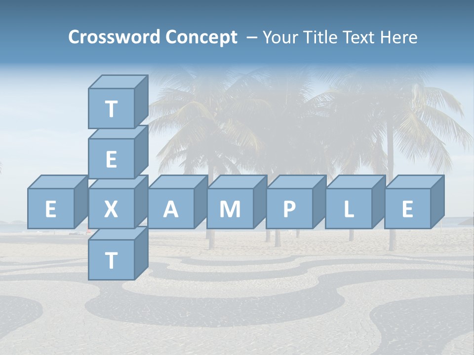 Copacabana Sidewalk - In Front Of The Beach PowerPoint Template