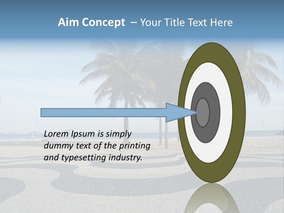 Copacabana Sidewalk - In Front Of The Beach PowerPoint Template