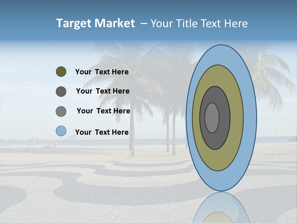 Copacabana Sidewalk - In Front Of The Beach PowerPoint Template