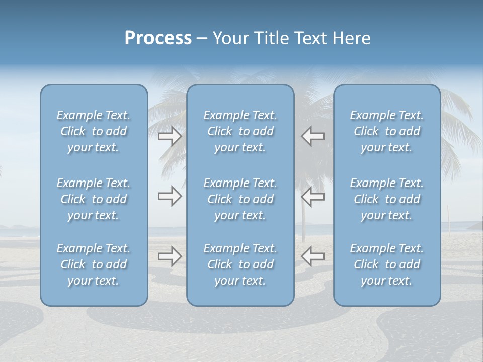 Copacabana Sidewalk - In Front Of The Beach PowerPoint Template