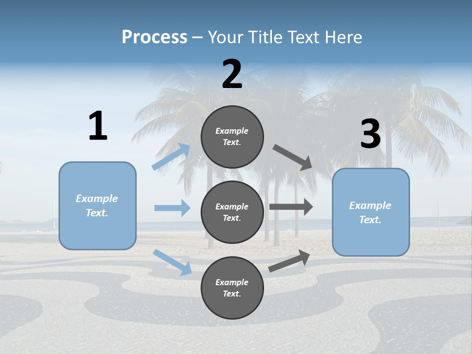 Copacabana Sidewalk - In Front Of The Beach PowerPoint Template