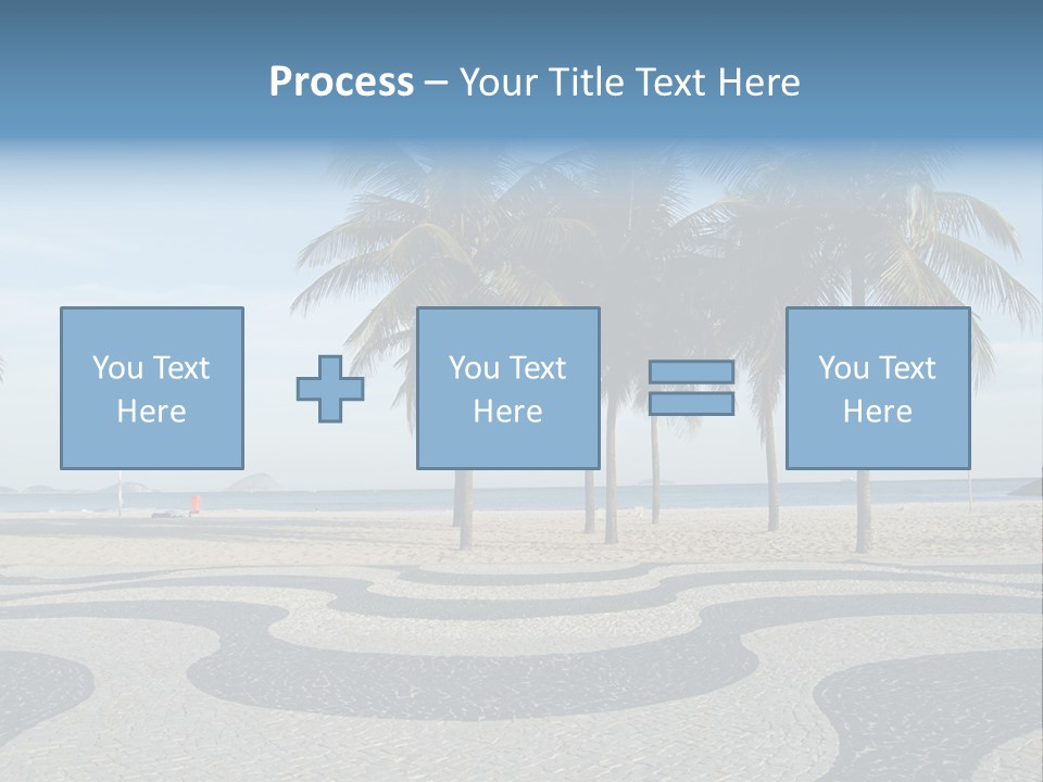 Copacabana Sidewalk - In Front Of The Beach PowerPoint Template