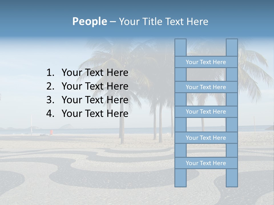 Copacabana Sidewalk - In Front Of The Beach PowerPoint Template