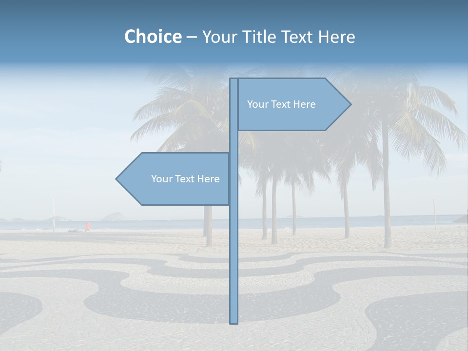 Copacabana Sidewalk - In Front Of The Beach PowerPoint Template