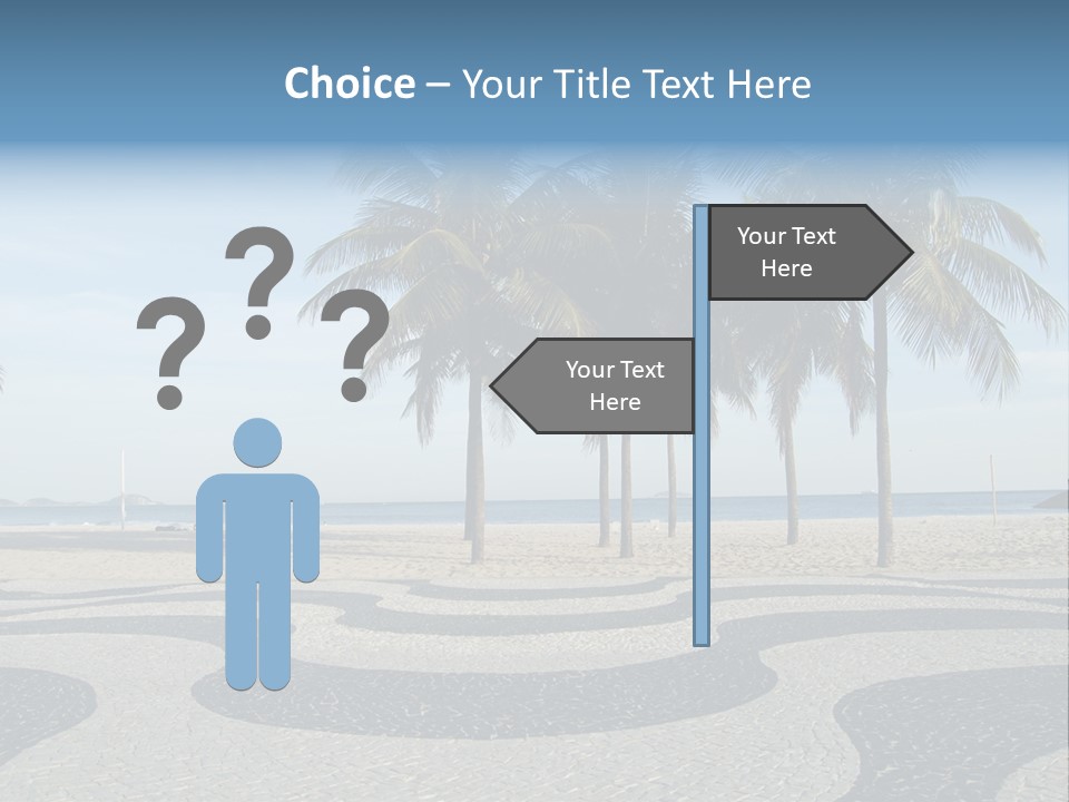 Copacabana Sidewalk - In Front Of The Beach PowerPoint Template