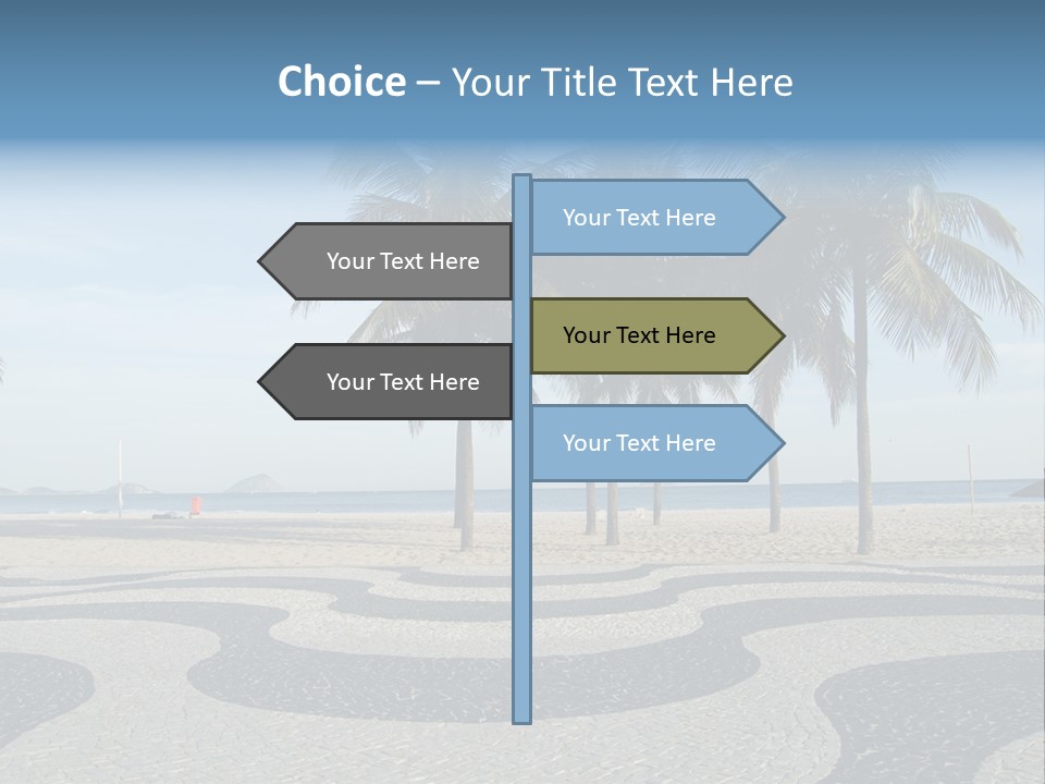 Copacabana Sidewalk - In Front Of The Beach PowerPoint Template