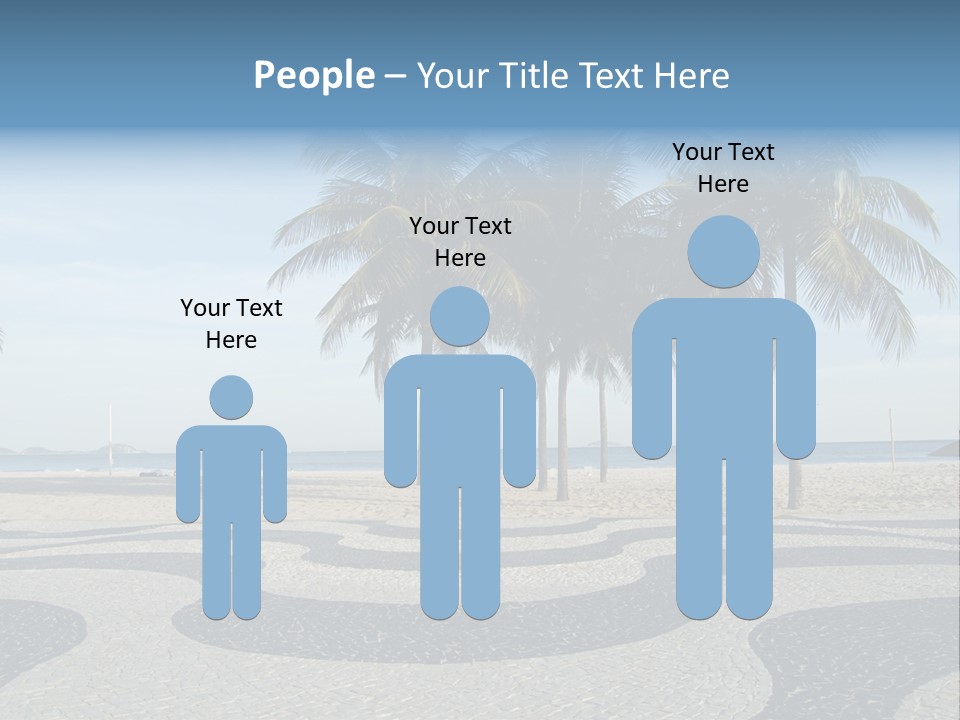 Copacabana Sidewalk - In Front Of The Beach PowerPoint Template