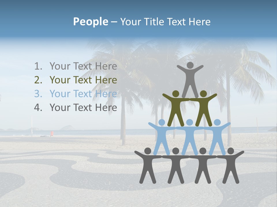 Copacabana Sidewalk - In Front Of The Beach PowerPoint Template