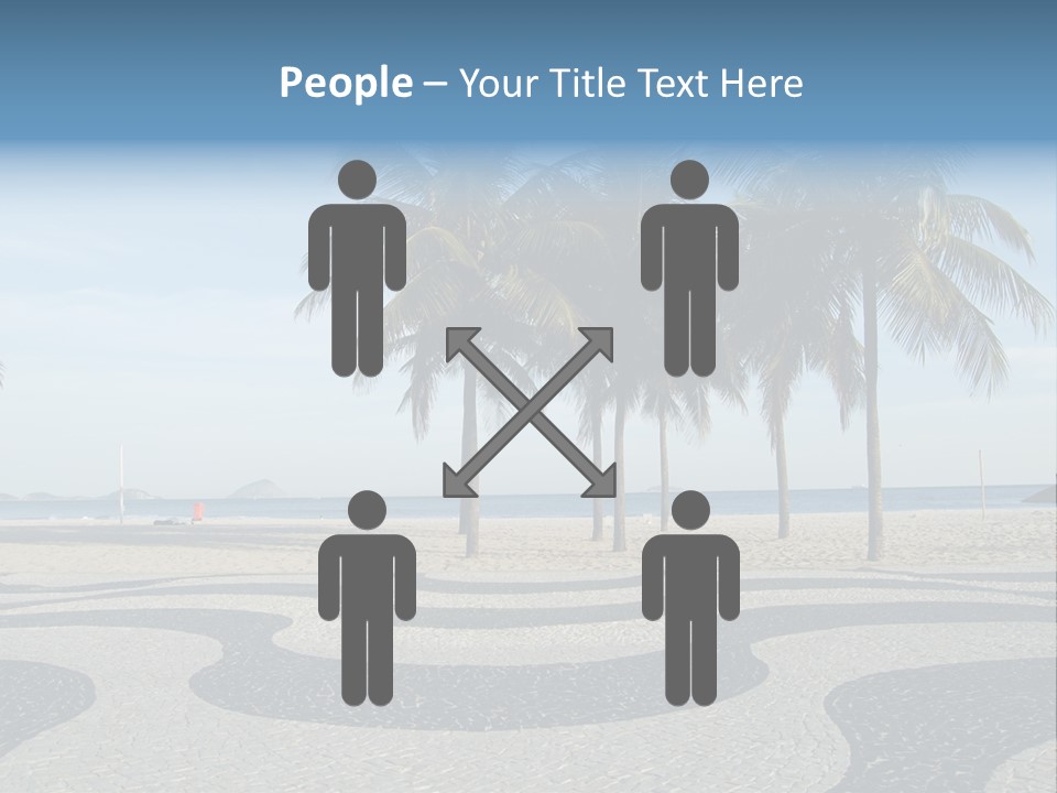 Copacabana Sidewalk - In Front Of The Beach PowerPoint Template