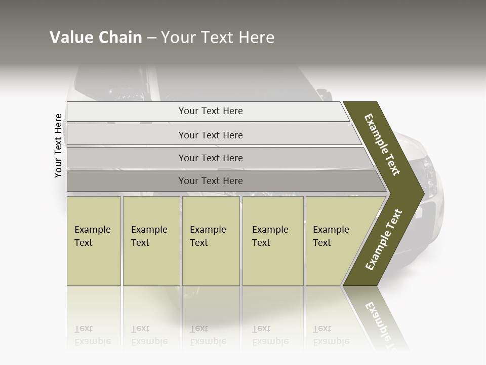 Modern White Outback / Landscape Jeep PowerPoint Template