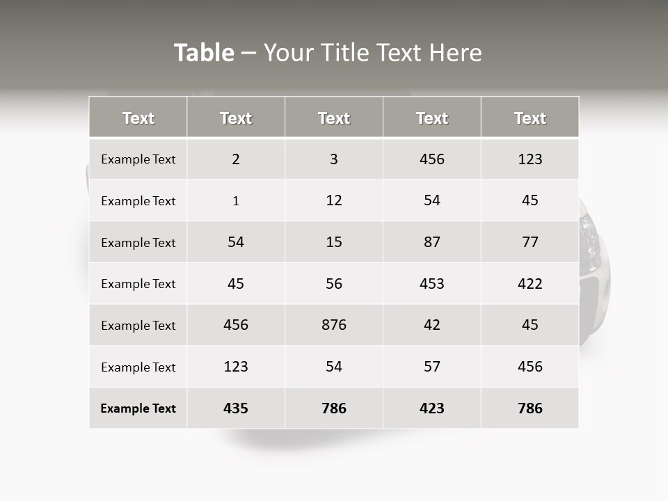 Modern White Outback / Landscape Jeep PowerPoint Template