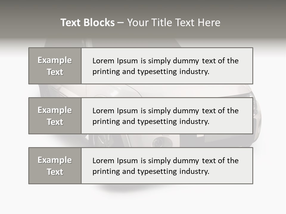 Modern White Outback / Landscape Jeep PowerPoint Template