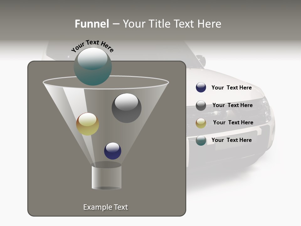 Modern White Outback / Landscape Jeep PowerPoint Template