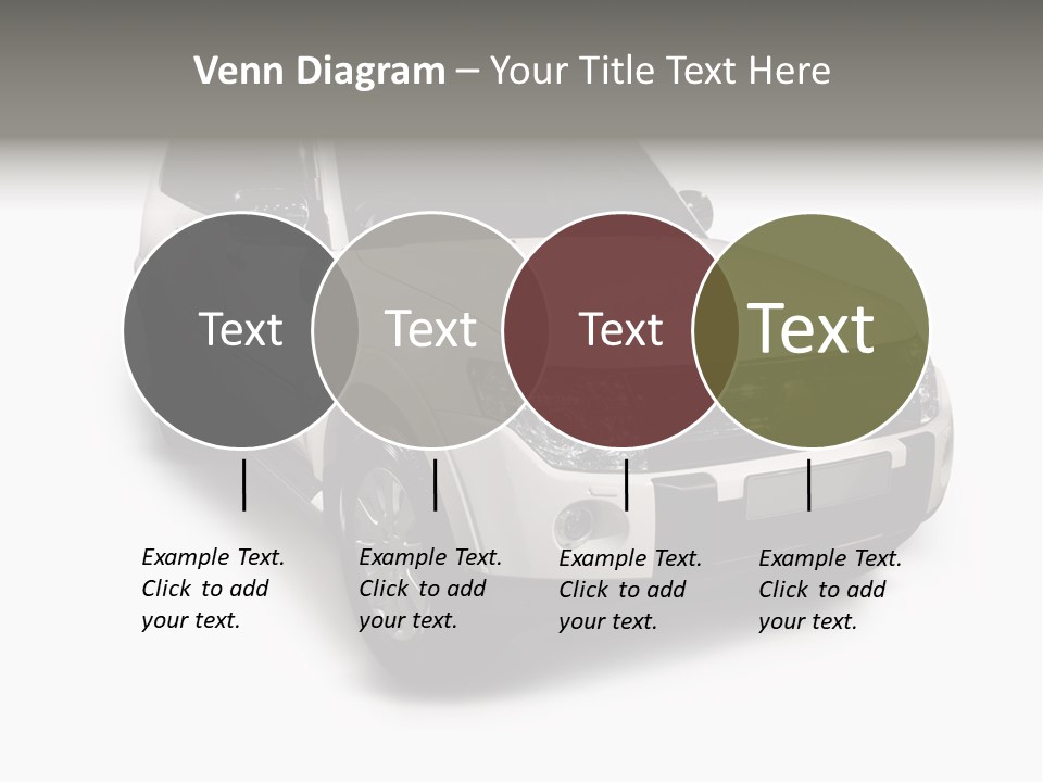Modern White Outback / Landscape Jeep PowerPoint Template
