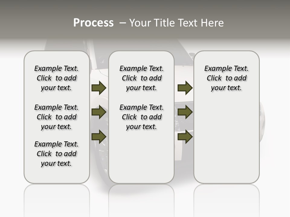 Modern White Outback / Landscape Jeep PowerPoint Template