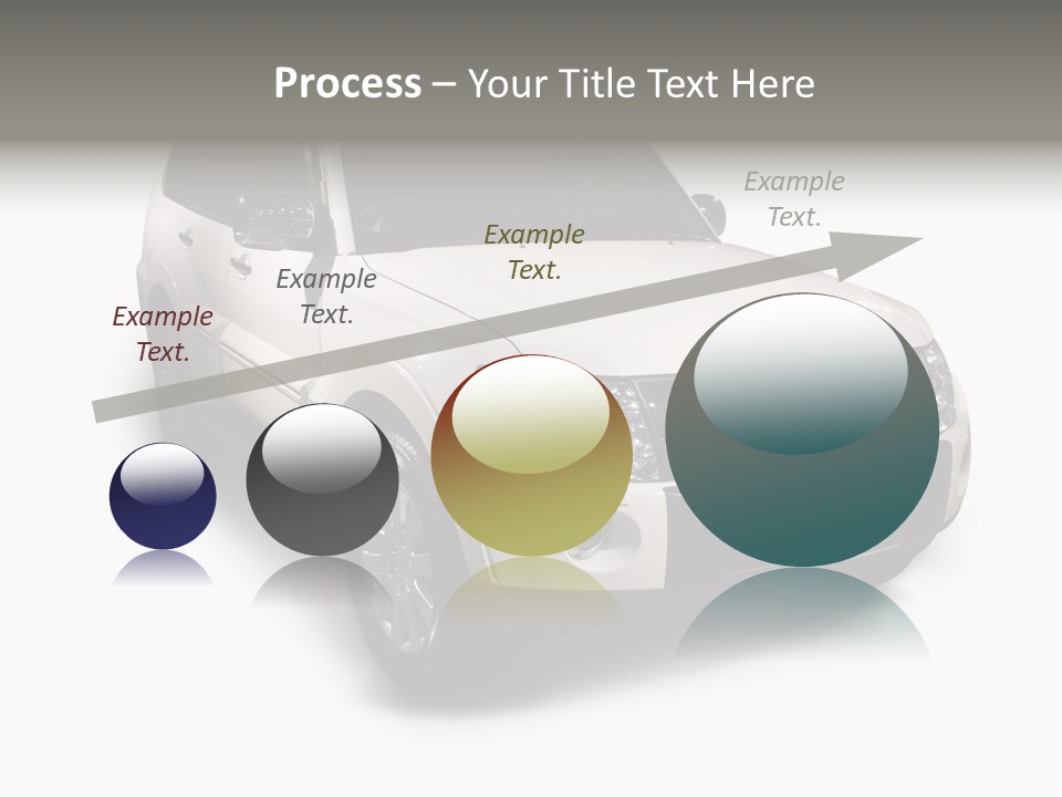 Modern White Outback / Landscape Jeep PowerPoint Template