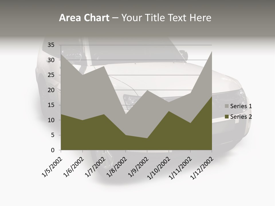 Modern White Outback / Landscape Jeep PowerPoint Template