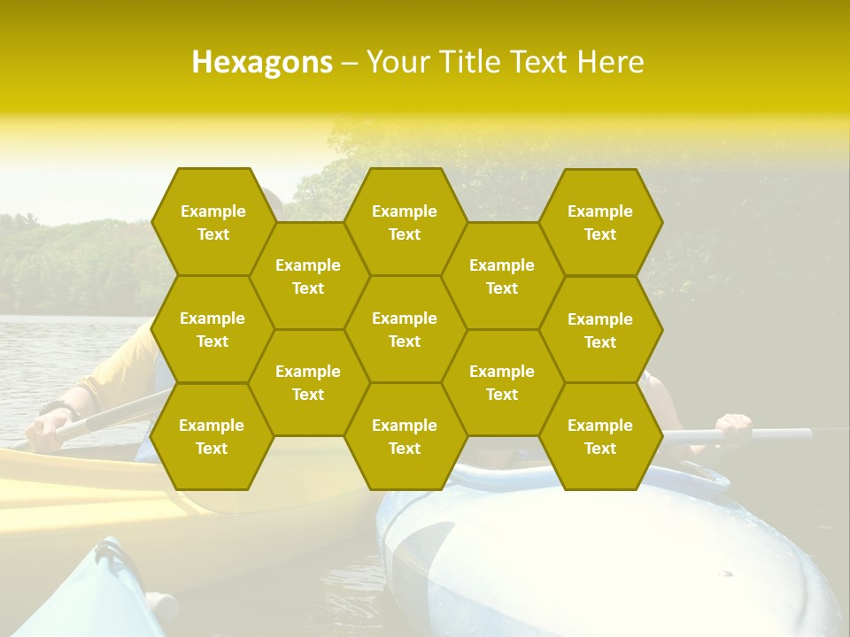 Father And Son Kayaking PowerPoint Template