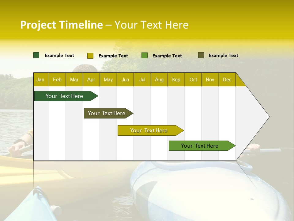 Father And Son Kayaking PowerPoint Template