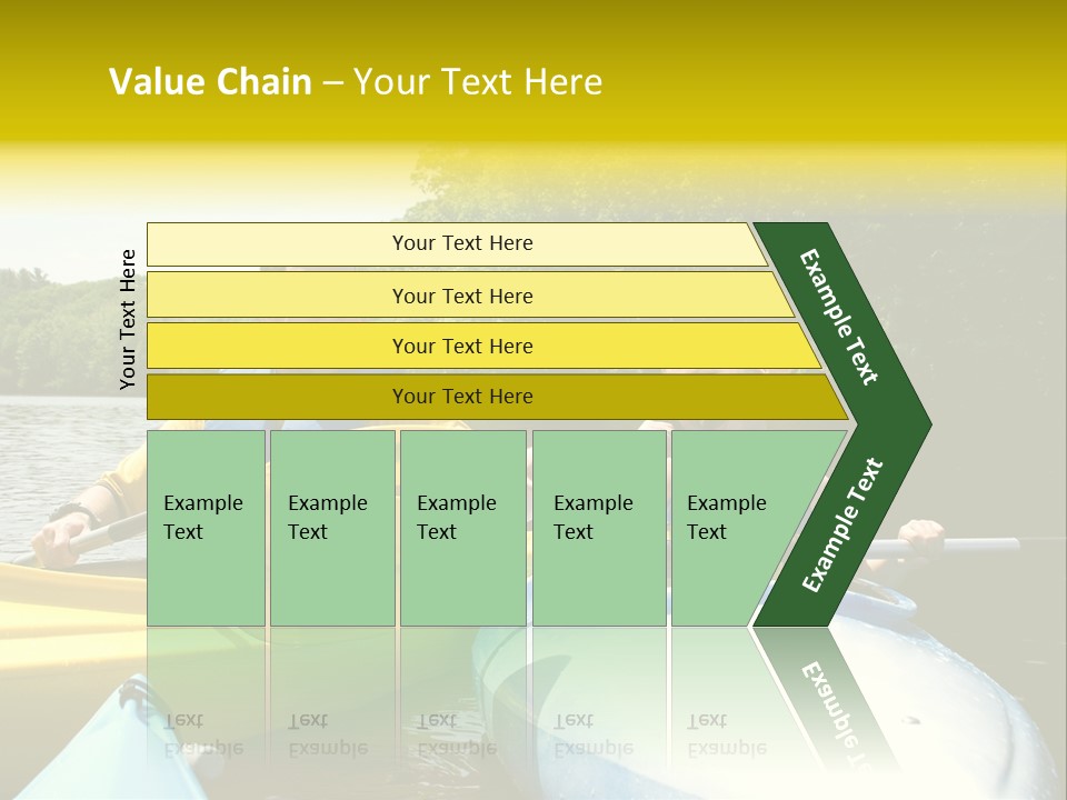 Father And Son Kayaking PowerPoint Template