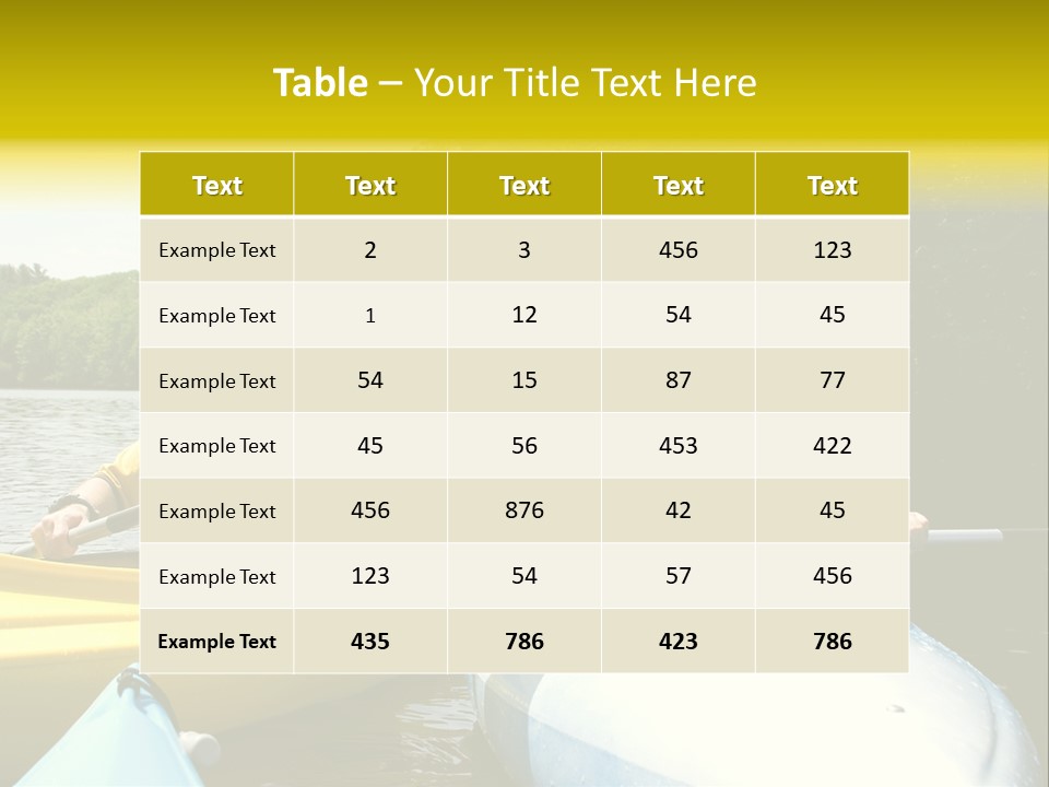Father And Son Kayaking PowerPoint Template