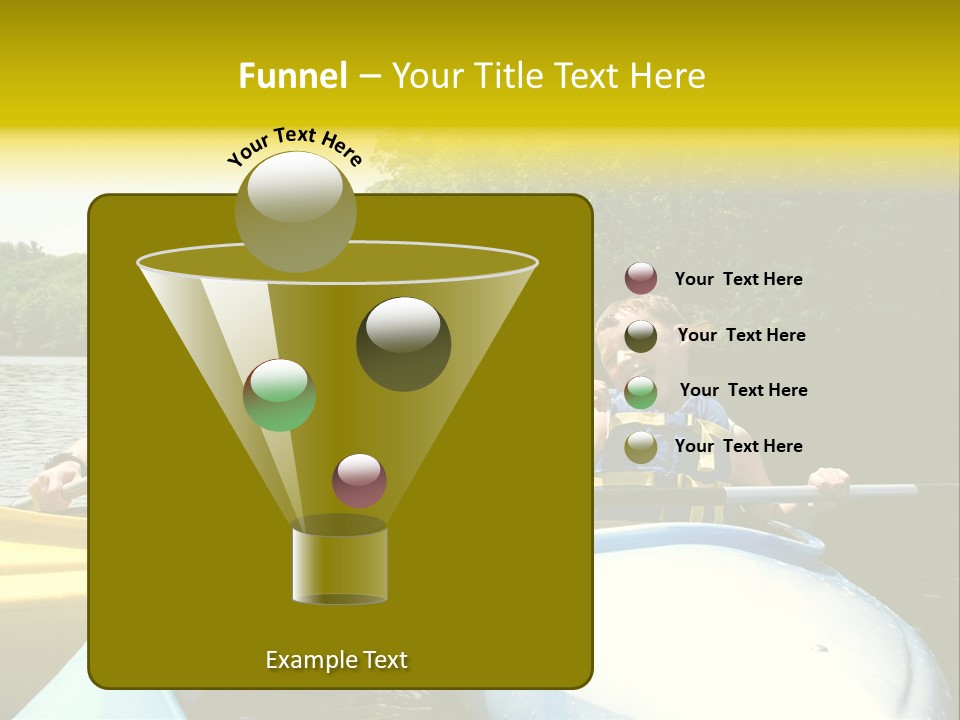 Father And Son Kayaking PowerPoint Template